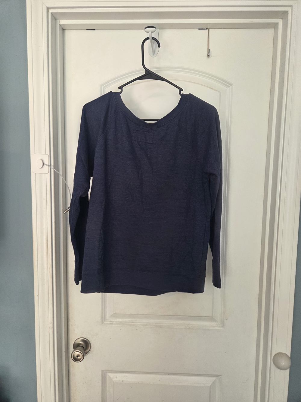 Hurley Navy Pullover Sweatshirt with Teal and White Script - Picture 5 of 5